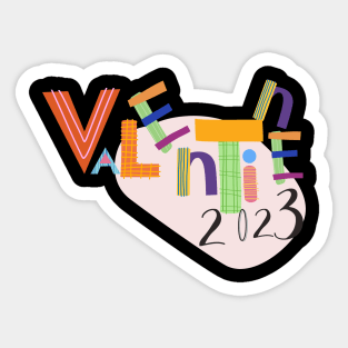 Alphabet Valentine 2023 Sticker